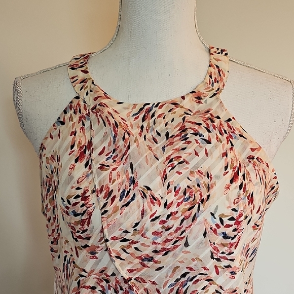 White House Black Market Multicolor Patterned Tank Top - Picture 2 of 6